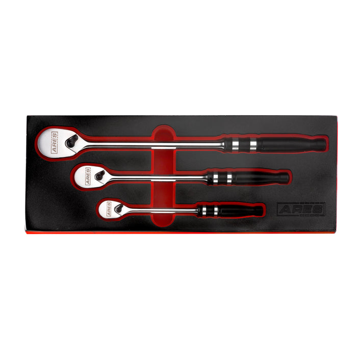 ARES 42083 - 90 Tooth Aluminum Handle Ratchet Set