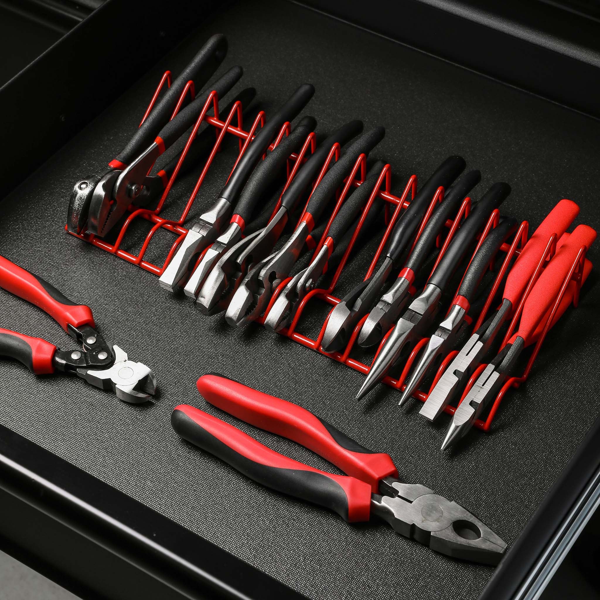 ARES Tool 🔧 Red & Green 10-Slot Pliers Organizer Racks 62048-62051 🧰 Made  in USA 🇺🇸 
