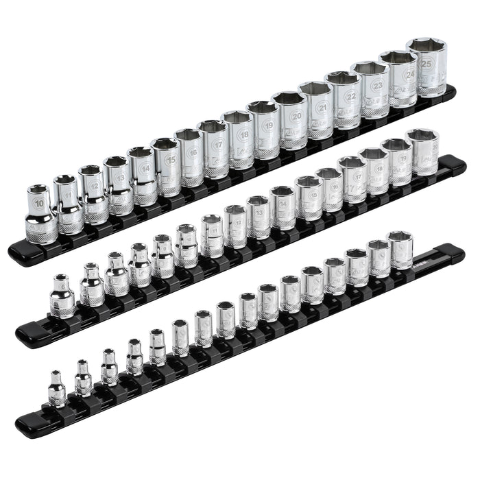 ARES 70087 - 3-Piece Black Aluminum Socket Rail Set