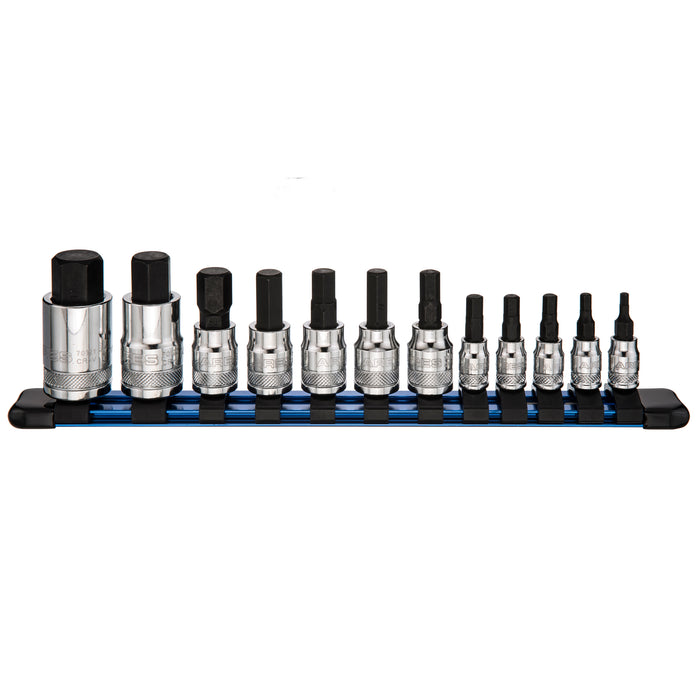 12-Piece Metric Hex Bit Socket Set