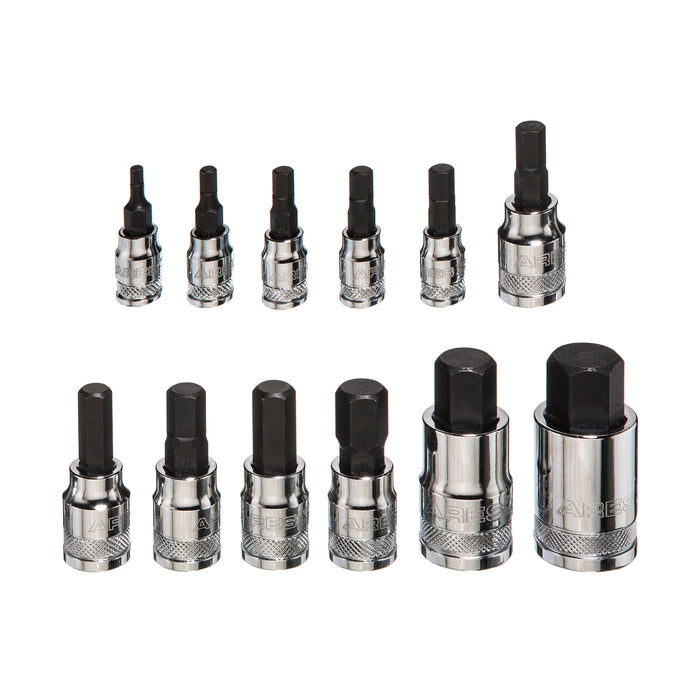 12-Piece Metric Hex Bit Socket Set