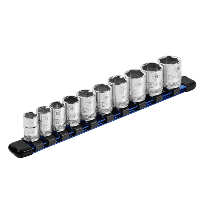 ARES 70122 - 3/8" Blue 9.84" Aluminum Socket Rail