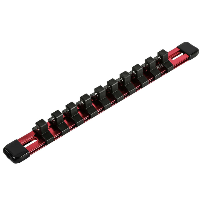 ARES 70135 - 3/8" Drive Red 9.84" Aluminum Socket Rail