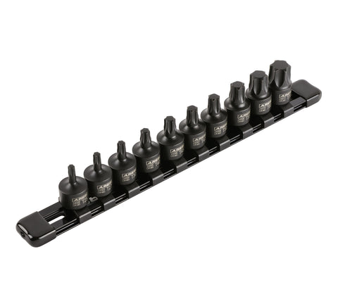 10-Piece 3/8-Inch Drive Low Profile Impact Torx Bit Driver Set