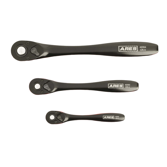 ARES 42049 - 3-Piece Dual Tone 72-Tooth Ratchet Set