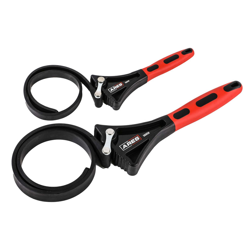 2-Piece Rubber Strap Oil Filter Wrench Set – ARES Tool, MJD Industries, LLC